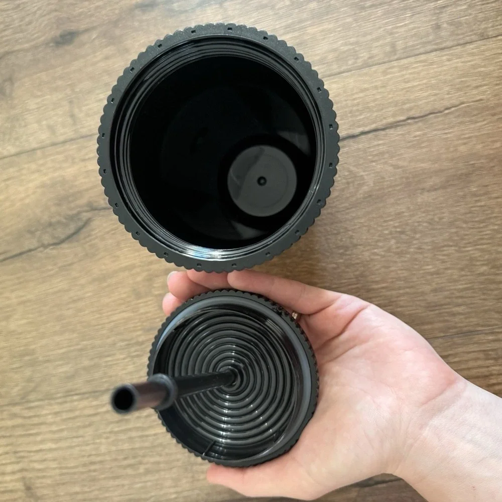 Starbucks Acrylic Cold Cup with Straw, 16oz‎ - Matte Black